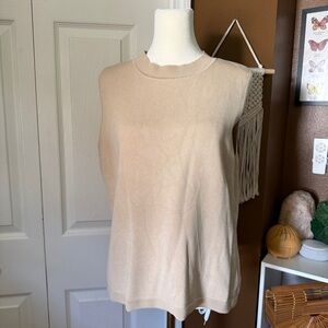 Liz Claiborne Silk Blend Mock Neck Vest Tank / Size L